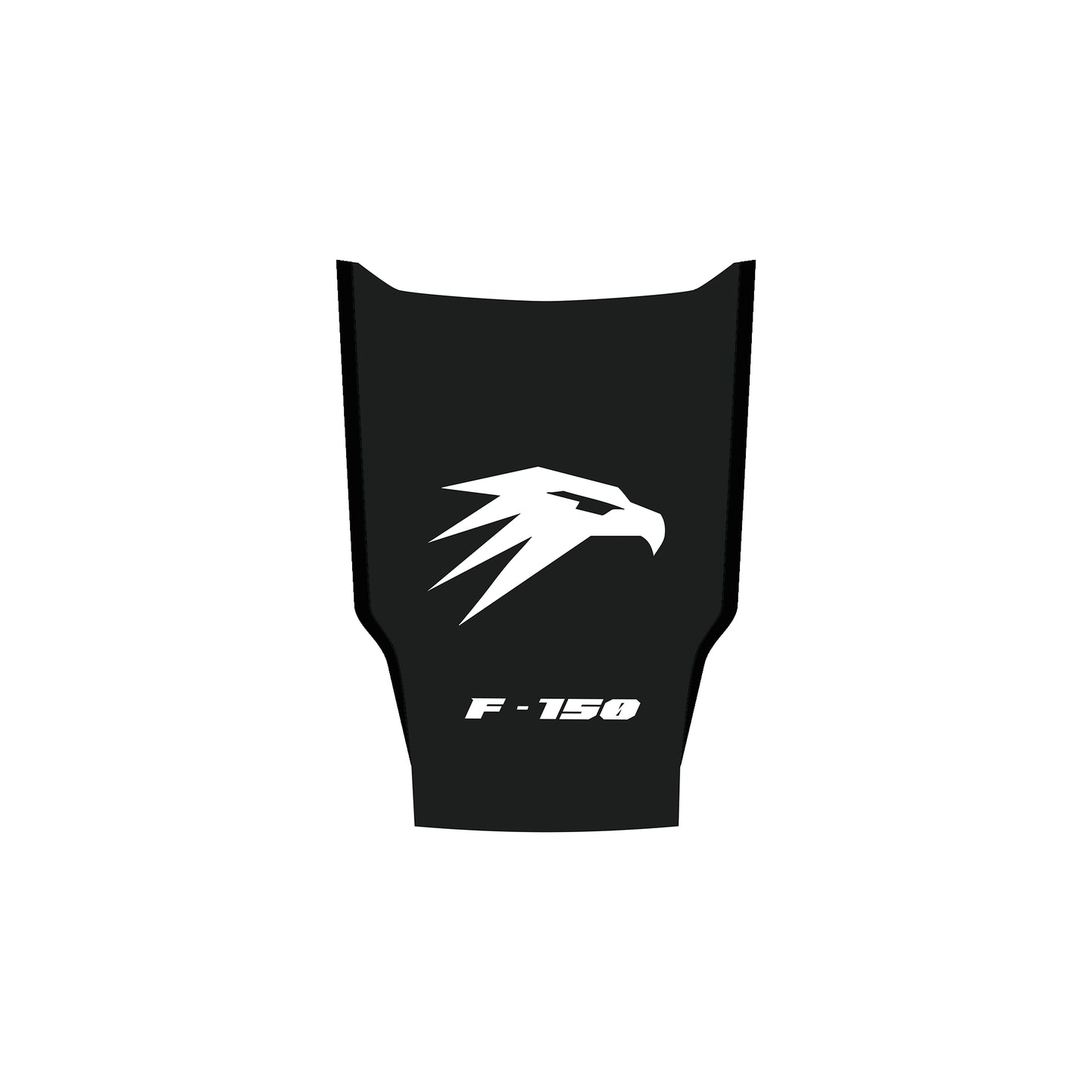 Hood Panel Decal/Sticker - Tactical Eagle Head Hood Decal – Minimalist Geometric Hawk Vinyl Sticker Graphic Kit - For Ford F-150 F150 2015-2020 - Premium Vinyl