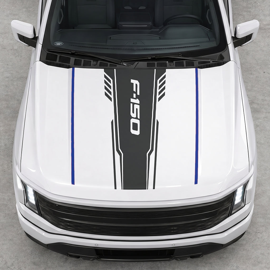 Hood Panel Decal/Sticker - Speed F150 Graphic Decal Graphic Kit - For Ford F-150 2015-2020 - Premium Vinyl