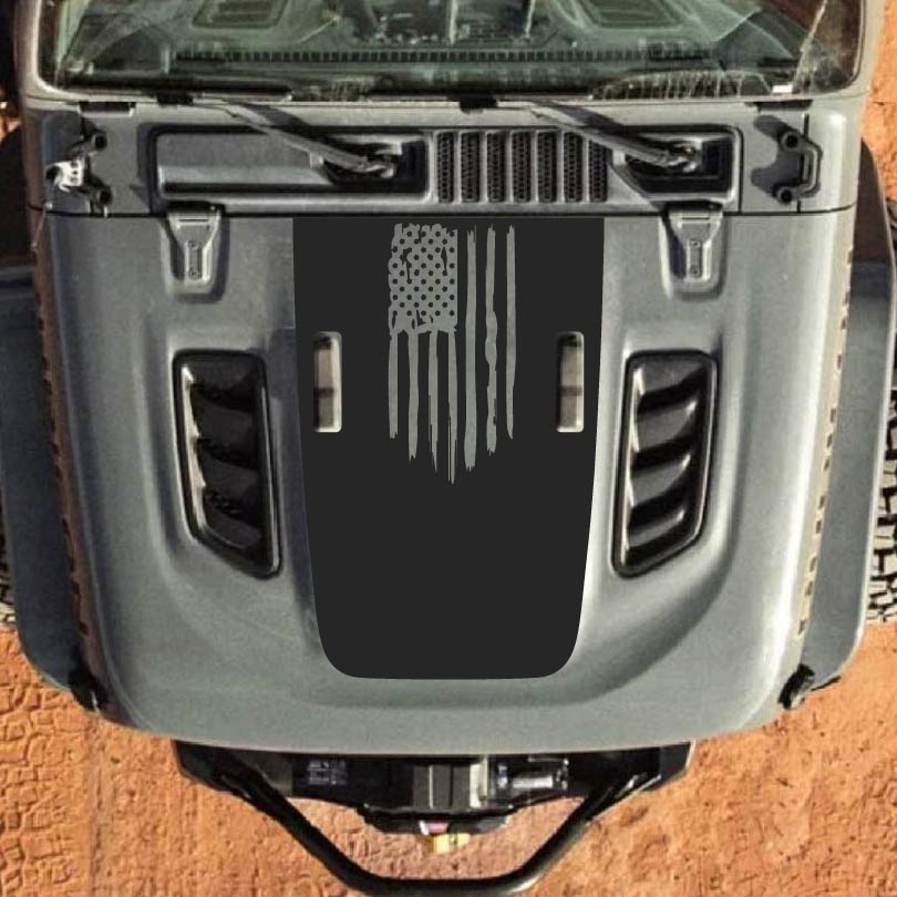 Hood Styles Decal/Sticker - For JL/JLU/JT/4XE Rubicon Hood - 2018-2025 - Premium Vinyl