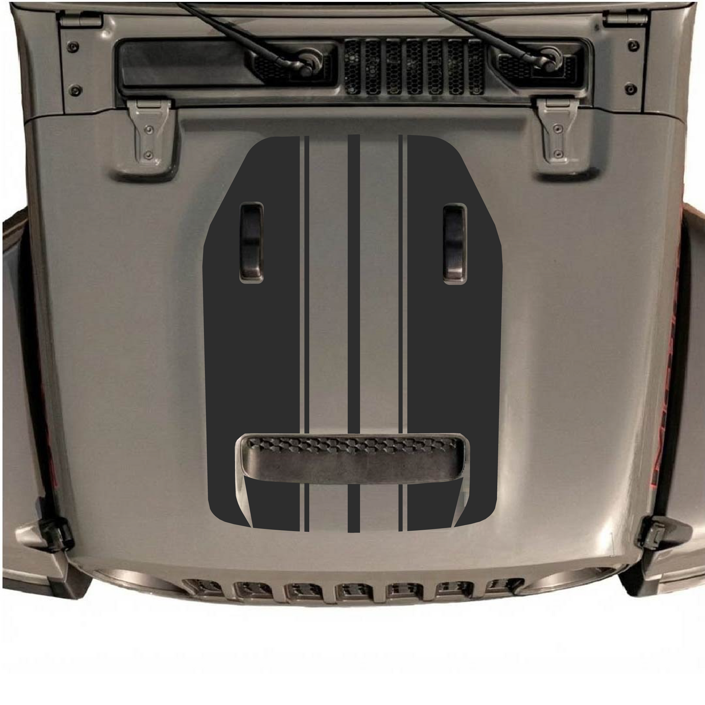 Hood Styles Decal/Sticker - For JL/JLU Hood - 2018+ - Premium Vinyl