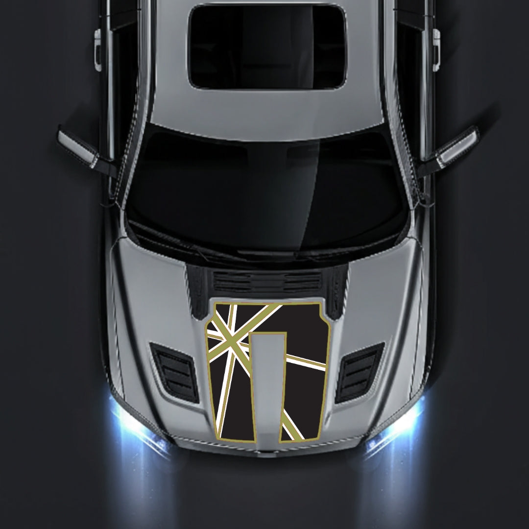 Hood Panel Decal/Sticker - England - Border Graphic Kit - For Dodge RAM 1500 2019-2025 - Premium Vinyl
