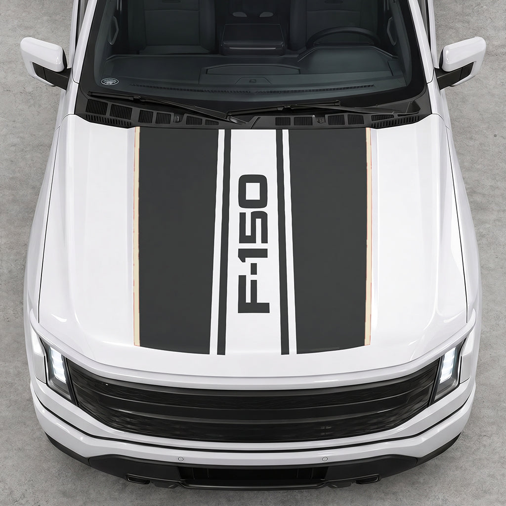 Hood Panel Decal/Sticker - Road F150 Graphic Decal Graphic Kit - For Ford F-150 2015-2020 - Premium Vinyl