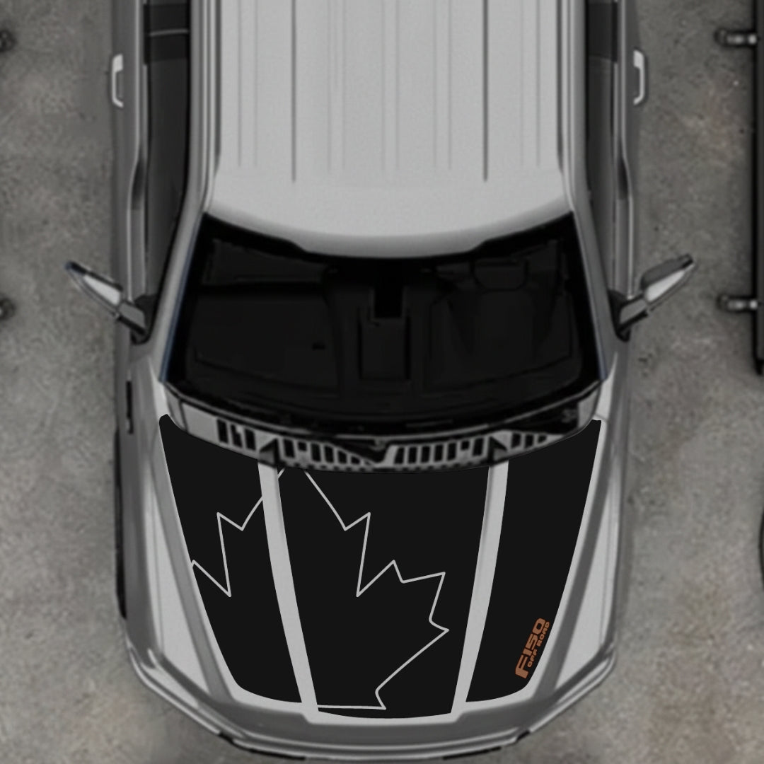 Hood Panel Decal/Sticker - Canada Style 24 Graphic Kit - For Ford F-150 2020-2026 - Premium Vinyl