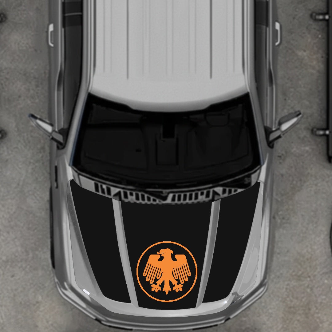 Hood Panel Decal/Sticker - Germany Logo Graphic Kit - For Ford F-150 2020-2026 - Premium Vinyl