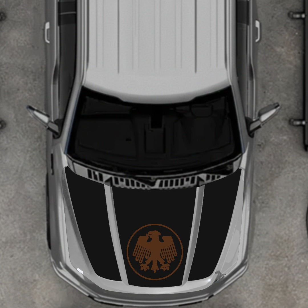 Hood Panel Decal/Sticker - Germany Logo Graphic Kit - For Ford F-150 2020-2026 - Premium Vinyl