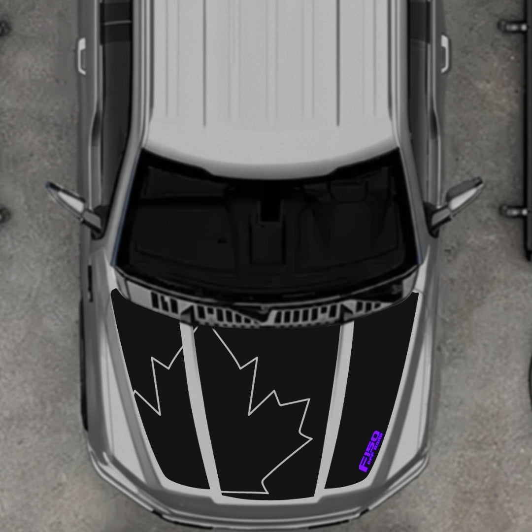 Hood Panel Decal/Sticker - Canada Style 24 Graphic Kit - For Ford F-150 2020-2026 - Premium Vinyl