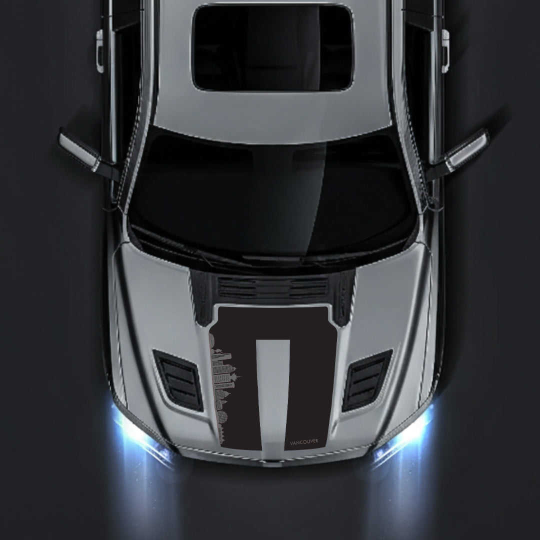 Performance Hood Panel Decal/Sticker - Vancouver Skyline Graphic Kit - For Dodge RAM 1500 2019-2025 - Premium Vinyl