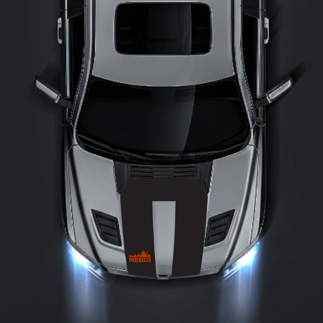 Performance Hood Panel Decal/Sticker - Mexico Graphic Kit - For Dodge RAM 1500 2019-2025 - Premium Vinyl