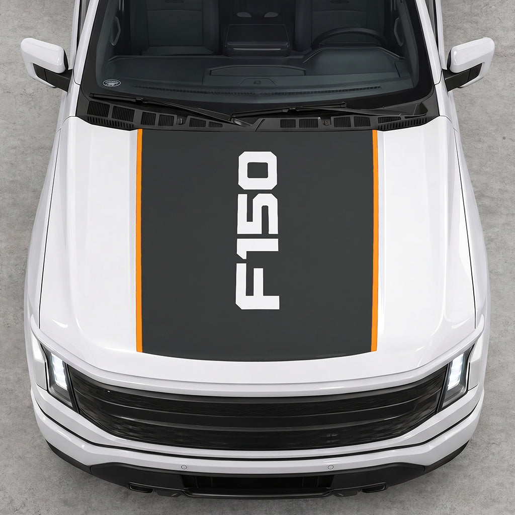 Hood Panel Decal/Sticker - Solid F150 Graphic Decal Graphic Kit - For Ford F-150 2015-2020 - Premium Vinyl