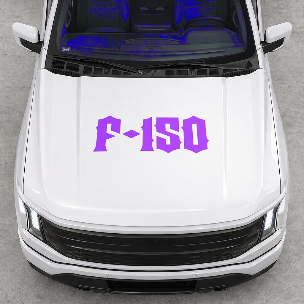 Hood Panel Decal/Sticker - Cut Lightning F150 Graphic Decal Graphic Kit - For FORD F-150 2015-2020 - Premium Vinyl