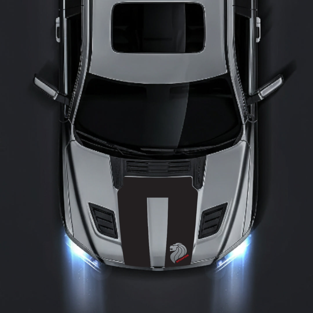 Hood Panel Decal/Sticker - Singapore - Cut Graphic Kit - For Dodge RAM 1500 2019-2025 - Premium Vinyl