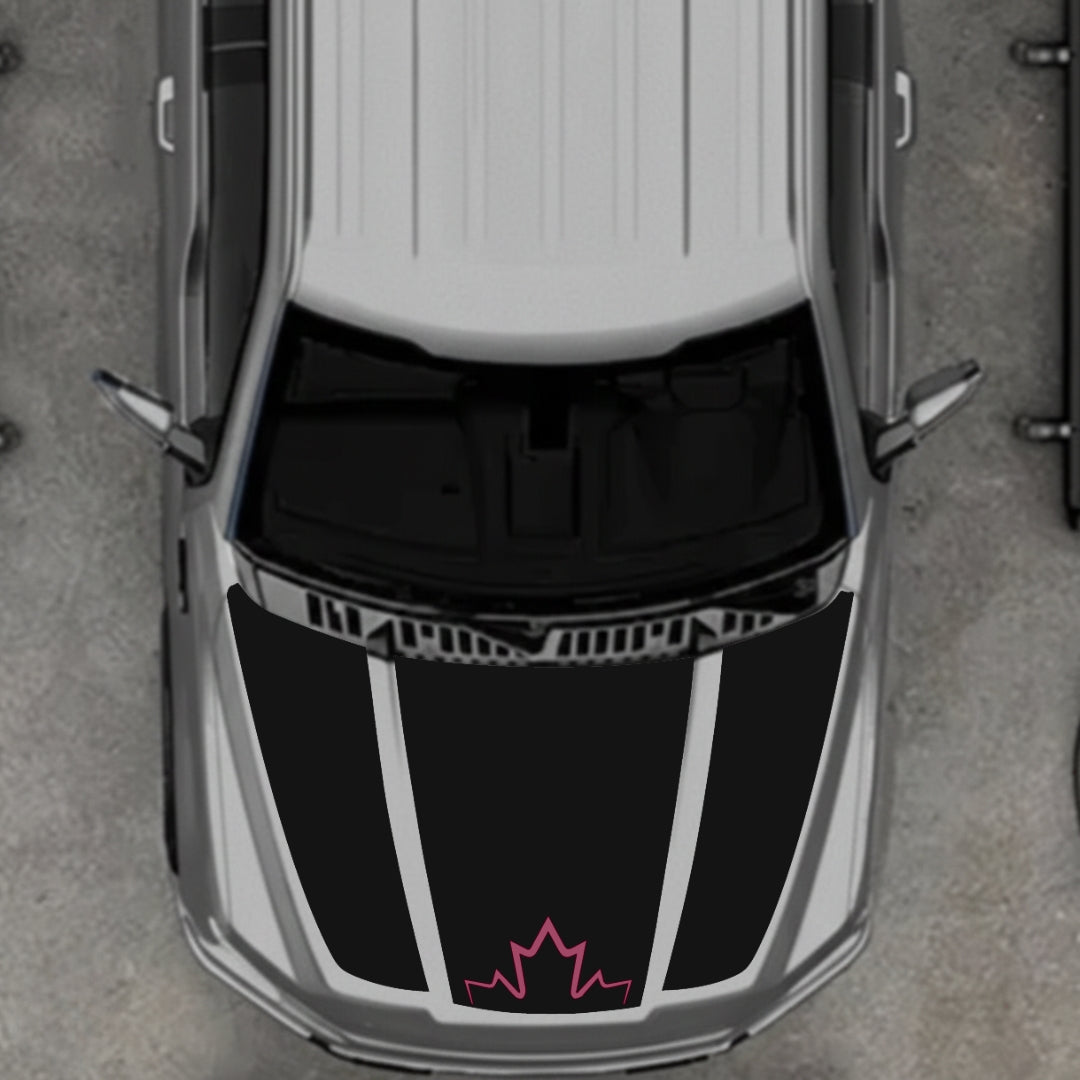 Hood Panel Decal/Sticker - Canada Style 10 Graphic Kit - For Ford F-150 2020-2026 - Premium Vinyl