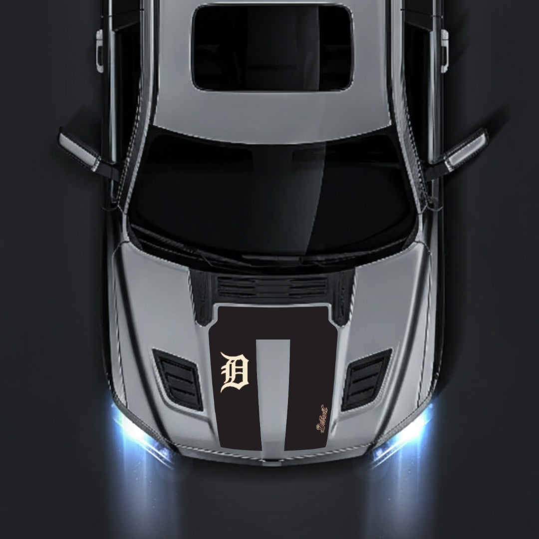Hood Panel Decal/Sticker - Detroit Street Graphic Kit - For Dodge RAM 1500 2019-2025 - Premium Vinyl