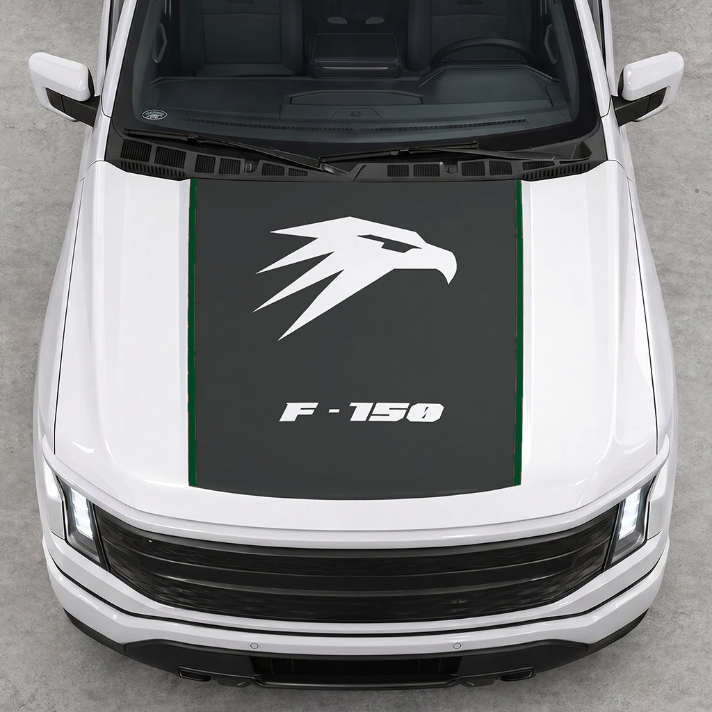 Hood Panel Decal/Sticker - Hawk Head Graphic Decal Graphic Kit - For Ford F-150 2015-2020 - Premium Vinyl