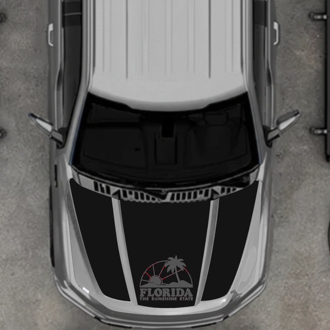 Hood Panel Decal/Sticker - Florida Graphic Kit - For Ford F-150 2020-2026 - Premium Vinyl