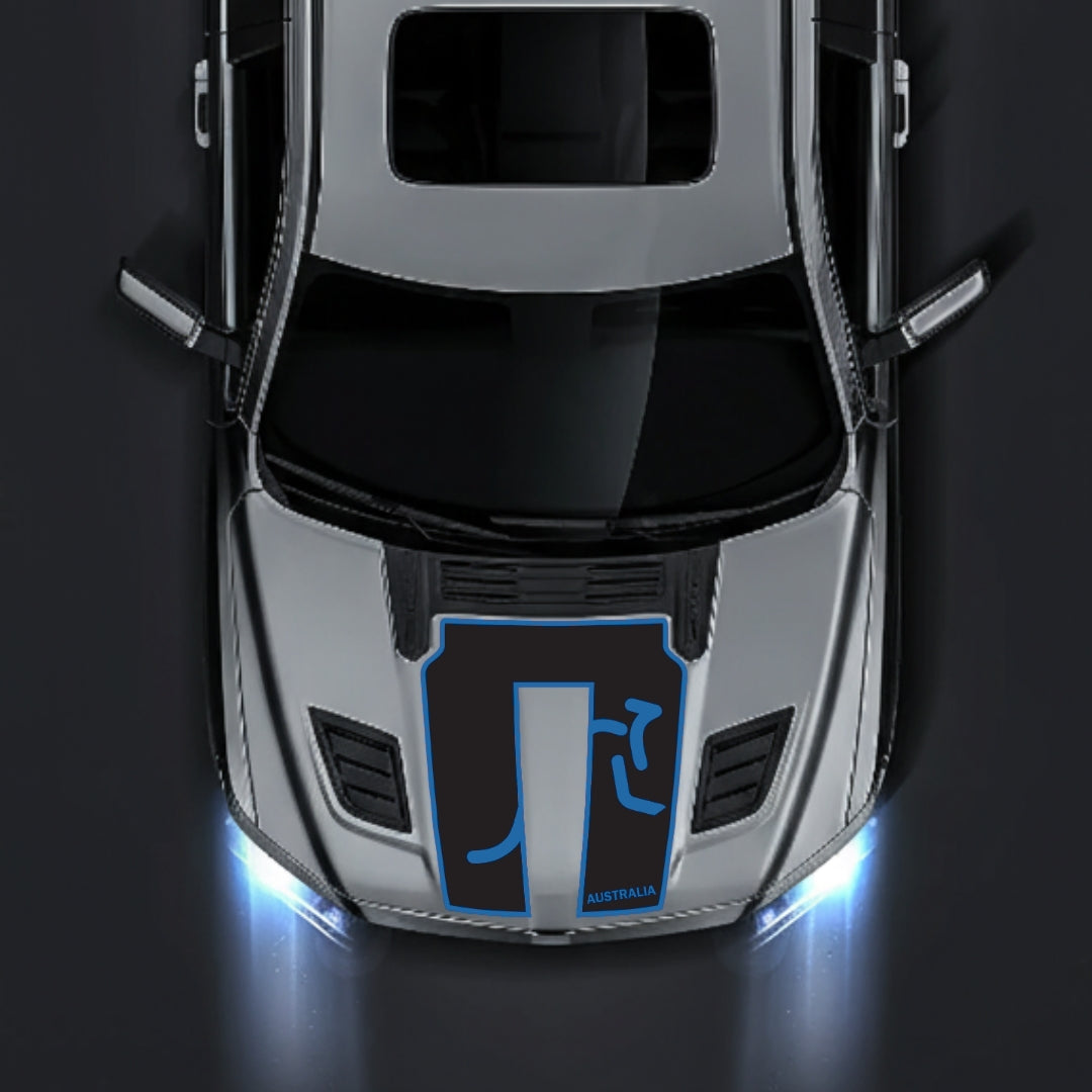 Performance Hood Panel Decal/Sticker - Australia - Border Graphic Kit - For Dodge RAM 1500 2019-2025 - Premium Vinyl