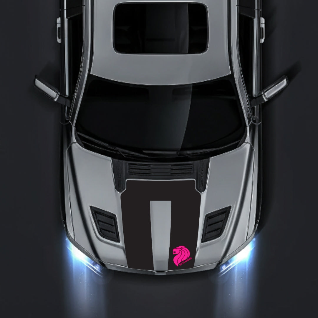 Hood Panel Decal/Sticker - Singapore Graphic Kit - For Dodge RAM 1500 2019-2025 - Premium Vinyl