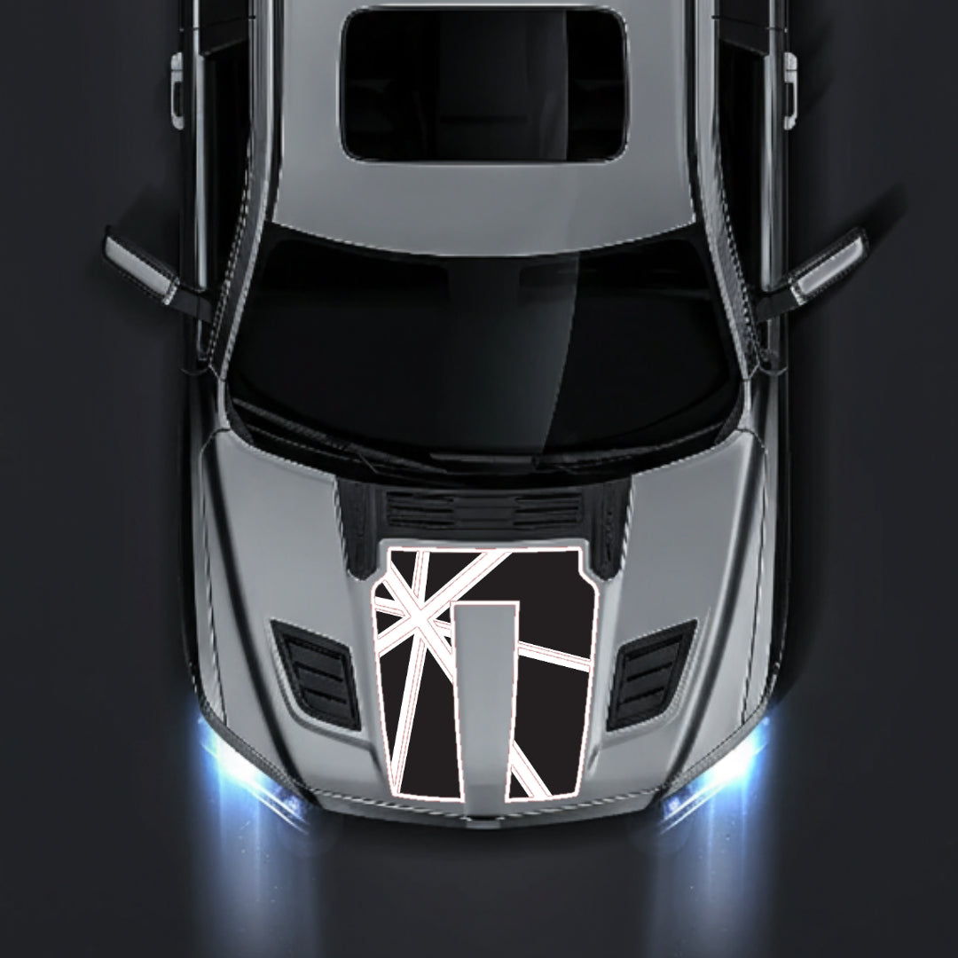 Hood Panel Decal/Sticker - England - Border Graphic Kit - For Dodge RAM 1500 2019-2025 - Premium Vinyl
