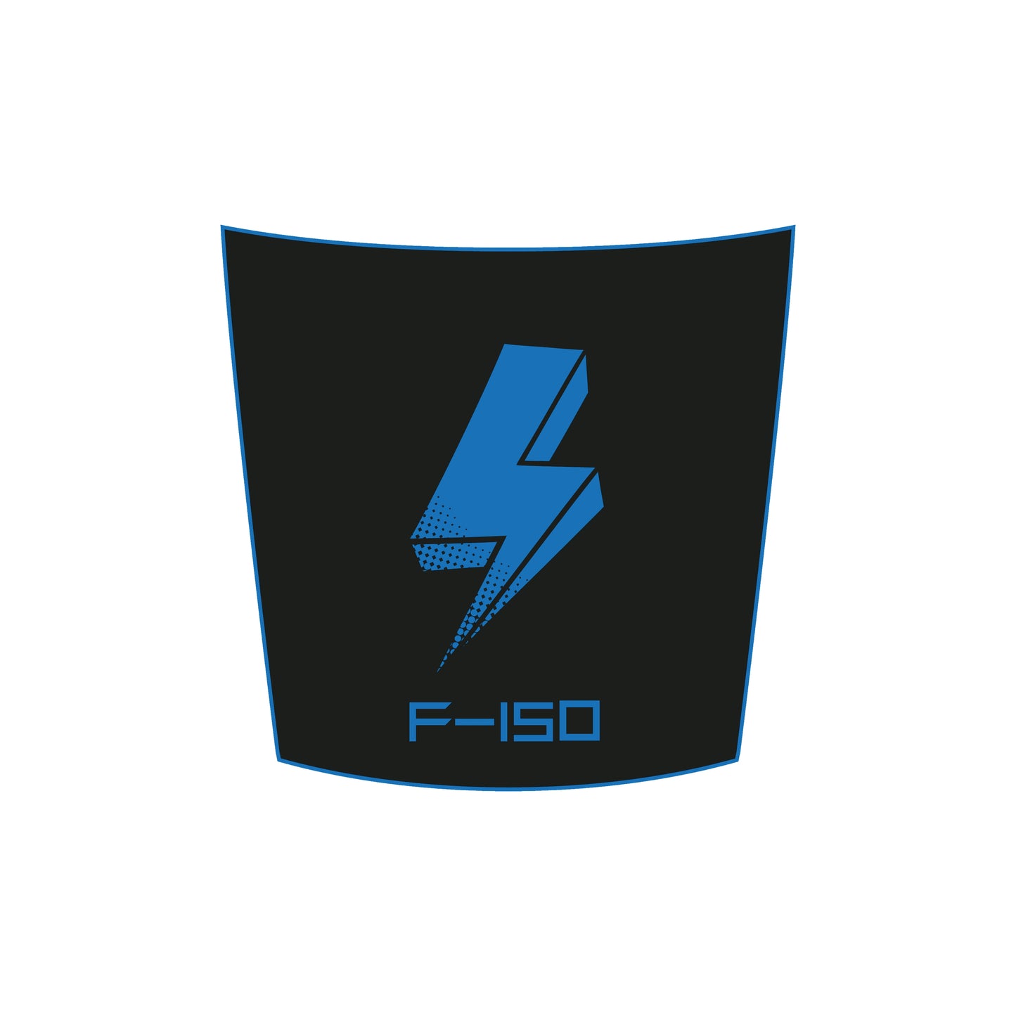 Hood Panel Decal/Sticker - Bold Electric Graphic Decal Graphic Kit - For FORD F-150 2015-2020 - Premium Vinyl