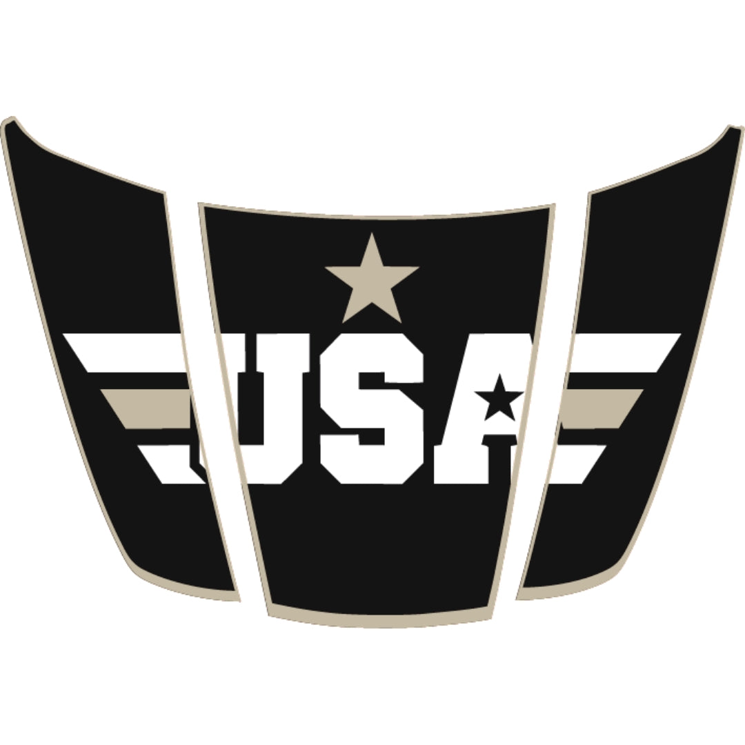 Hood Panel Decal/Sticker - USA Style 6 Graphic Kit - For Ford F-150 2020-2026 - Premium Vinyl