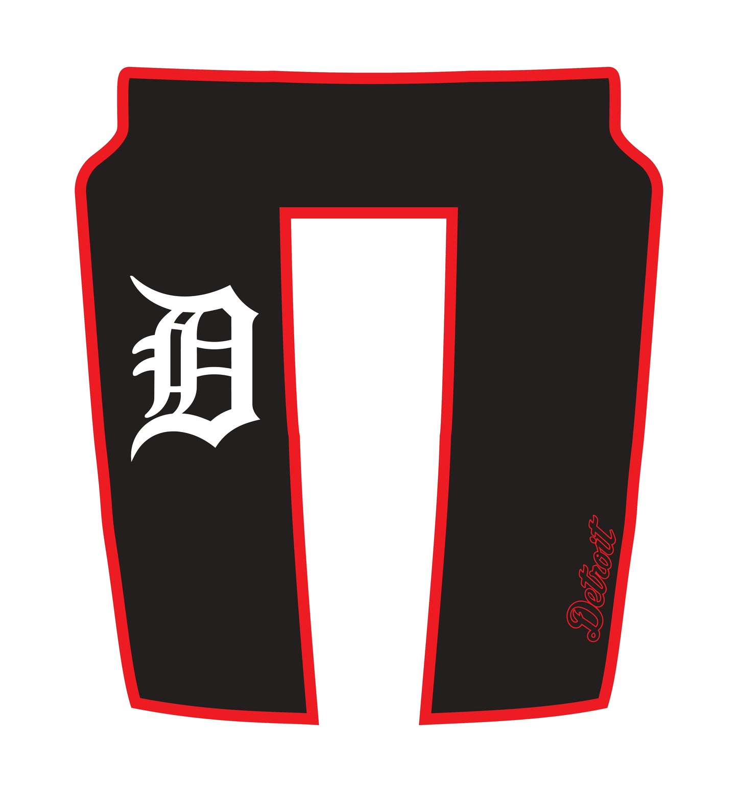 Hood Panel Decal/Sticker - Detroit Street - Cut - Border Graphic Kit - For Dodge RAM 1500 2019-2025 - Premium Vinyl