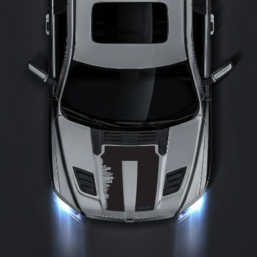 Performance Hood Panel Decal/Sticker - Vancouver Skyline - Cut Graphic Kit - For Dodge RAM 1500 2019-2025 - Premium Vinyl