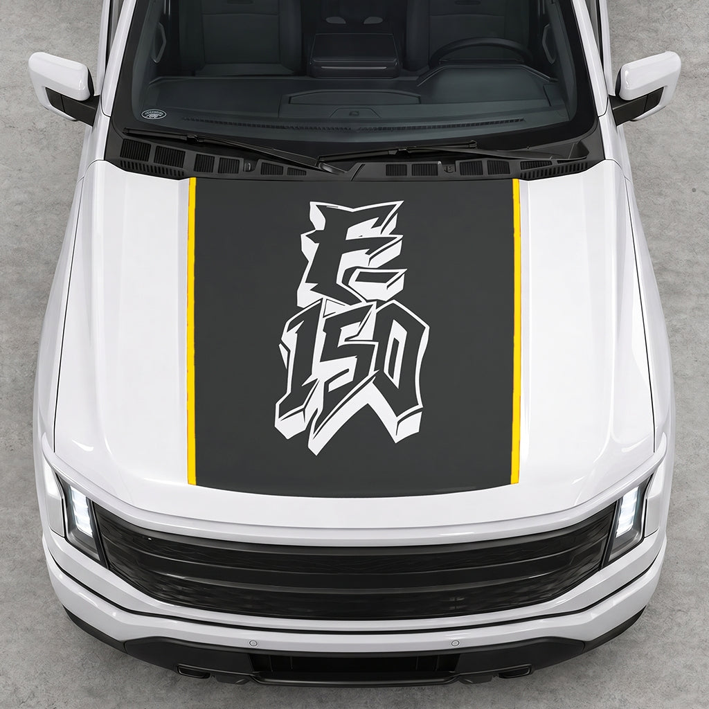 Hood Panel Decal/Sticker - Graffiti Graphic Decal Graphic Kit - For Ford F-150 2015-2020 - Premium Vinyl