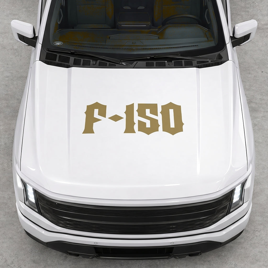 Hood Panel Decal/Sticker - Cut Lightning F150 Graphic Decal Graphic Kit - For FORD F-150 2015-2020 - Premium Vinyl