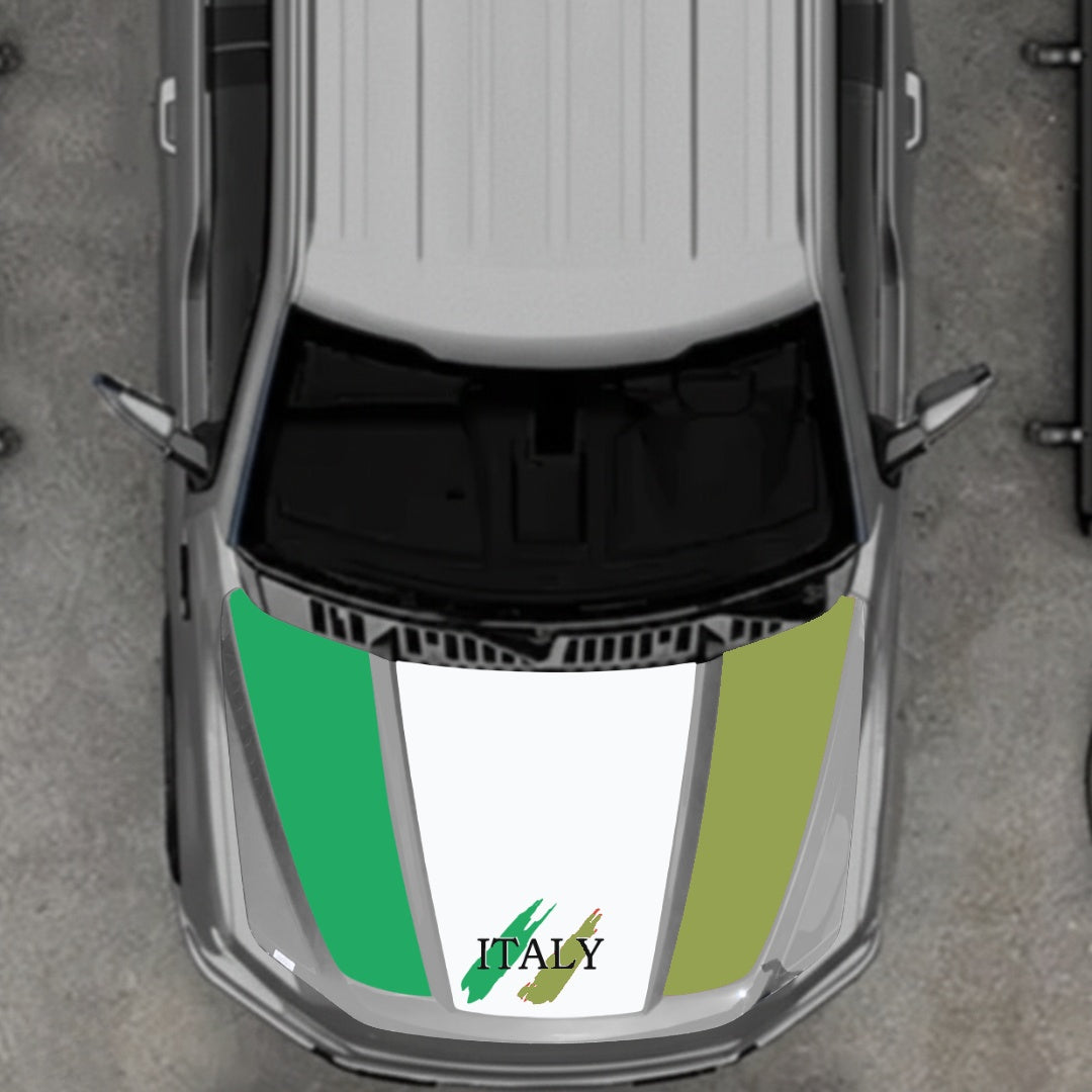 Hood Panel Decal/Sticker - Italy Graphic Kit - For Ford F-150 2020-2026 - Premium Vinyl