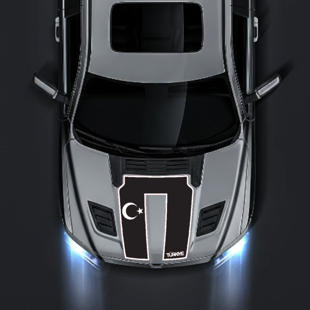 Hood Panel Decal/Sticker - Turkey - Border Graphic Kit - For Dodge RAM 1500 2019-2025 - Premium Vinyl