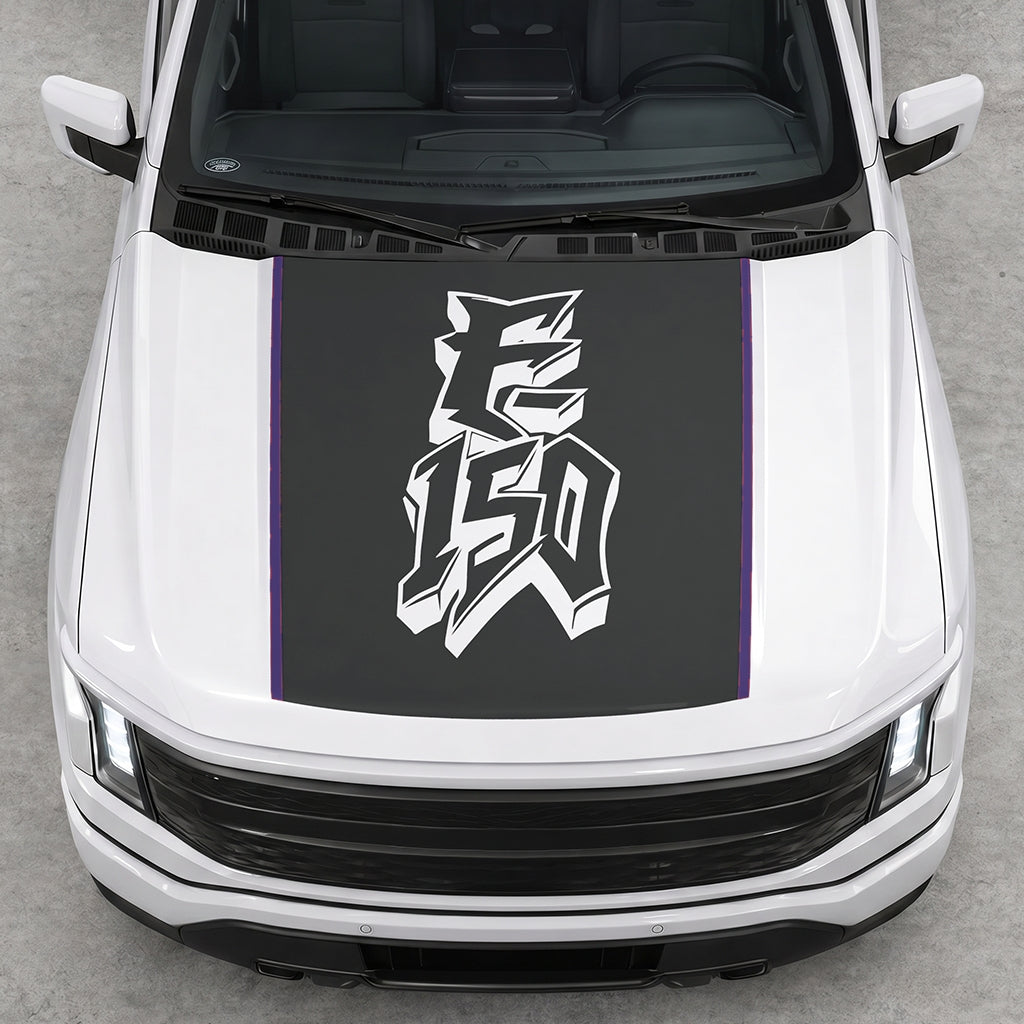 Hood Panel Decal/Sticker - Graffiti Graphic Decal Graphic Kit - For Ford F-150 2015-2020 - Premium Vinyl