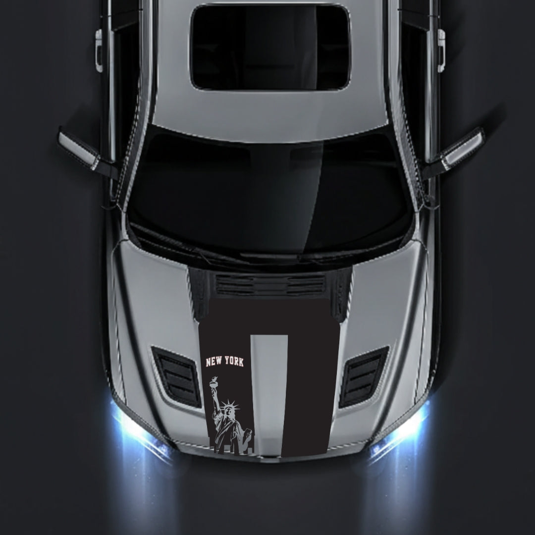 Hood Panel Decal/Sticker - New York - Cut Graphic Kit - For Dodge RAM 1500 2019-2025 - Premium Vinyl