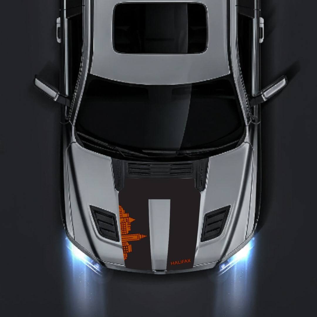 Performance Hood Panel Decal/Sticker - Halifax Skyline Graphic Kit - For Dodge RAM 1500 2019-2025 - Premium Vinyl