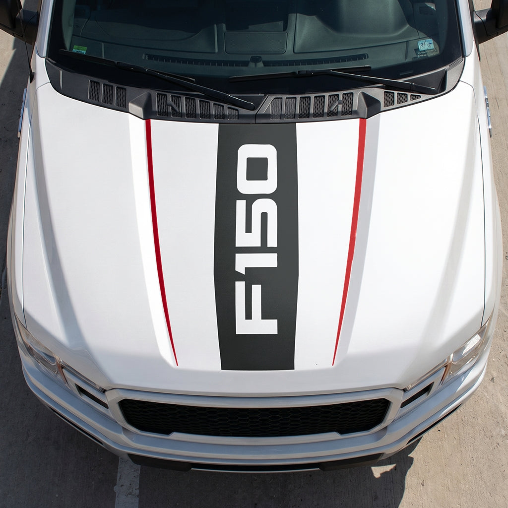 Hood Panel Decal/Sticker - Bold F150 Graphic Decal Graphic Kit - For Ford F-150 2015-2020 - Premium Vinyl