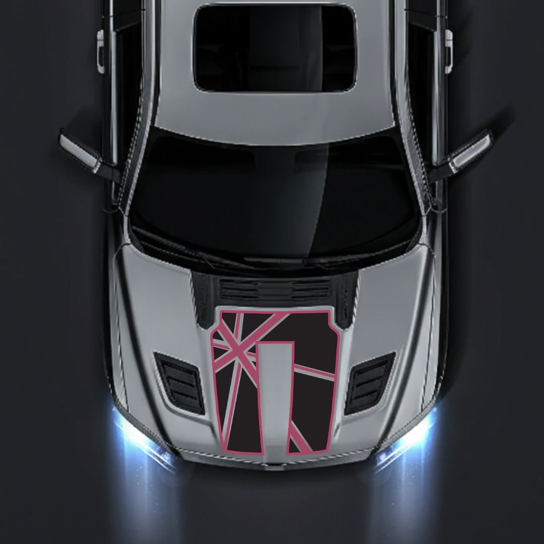 Performance Hood Panel Decal/Sticker - England - Cut - Border Graphic Kit - For Dodge RAM 1500 2019-2025 - Premium Vinyl