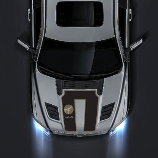Performance Hood Panel Decal/Sticker - Japan - Cut - Border Graphic Kit - For Dodge RAM 1500 2019-2025 - Premium Vinyl