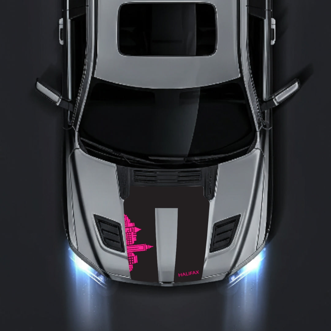 Hood Panel Decal/Sticker - Halifax Skyline Graphic Kit - For Dodge RAM 1500 2019-2025 - Premium Vinyl