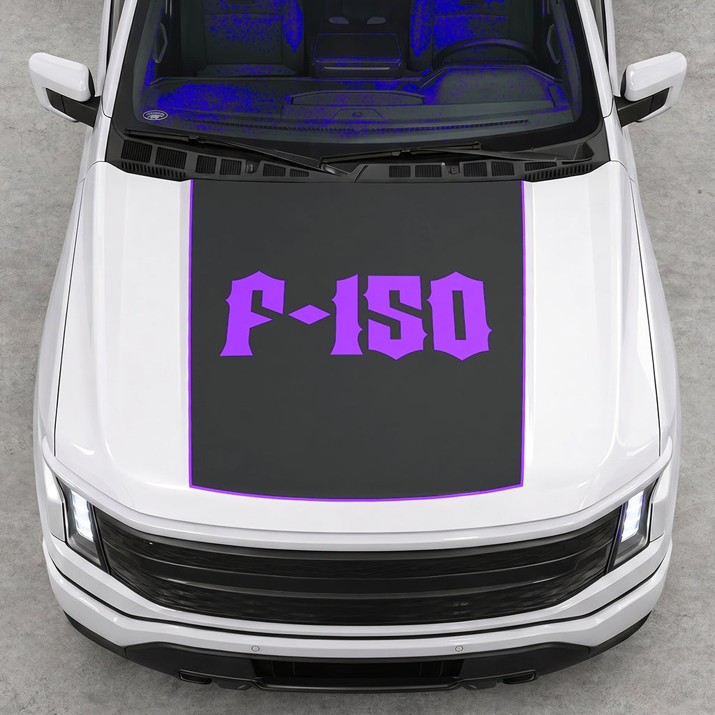 Hood Panel Decal/Sticker - Lightning F150 Graphic Decal Graphic Kit - For FORD F-150 2015-2020 - Premium Vinyl