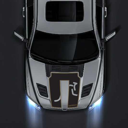 Performance Hood Panel Decal/Sticker - Australia - Cut - Border Graphic Kit - For Dodge RAM 1500 2019-2025 - Premium Vinyl