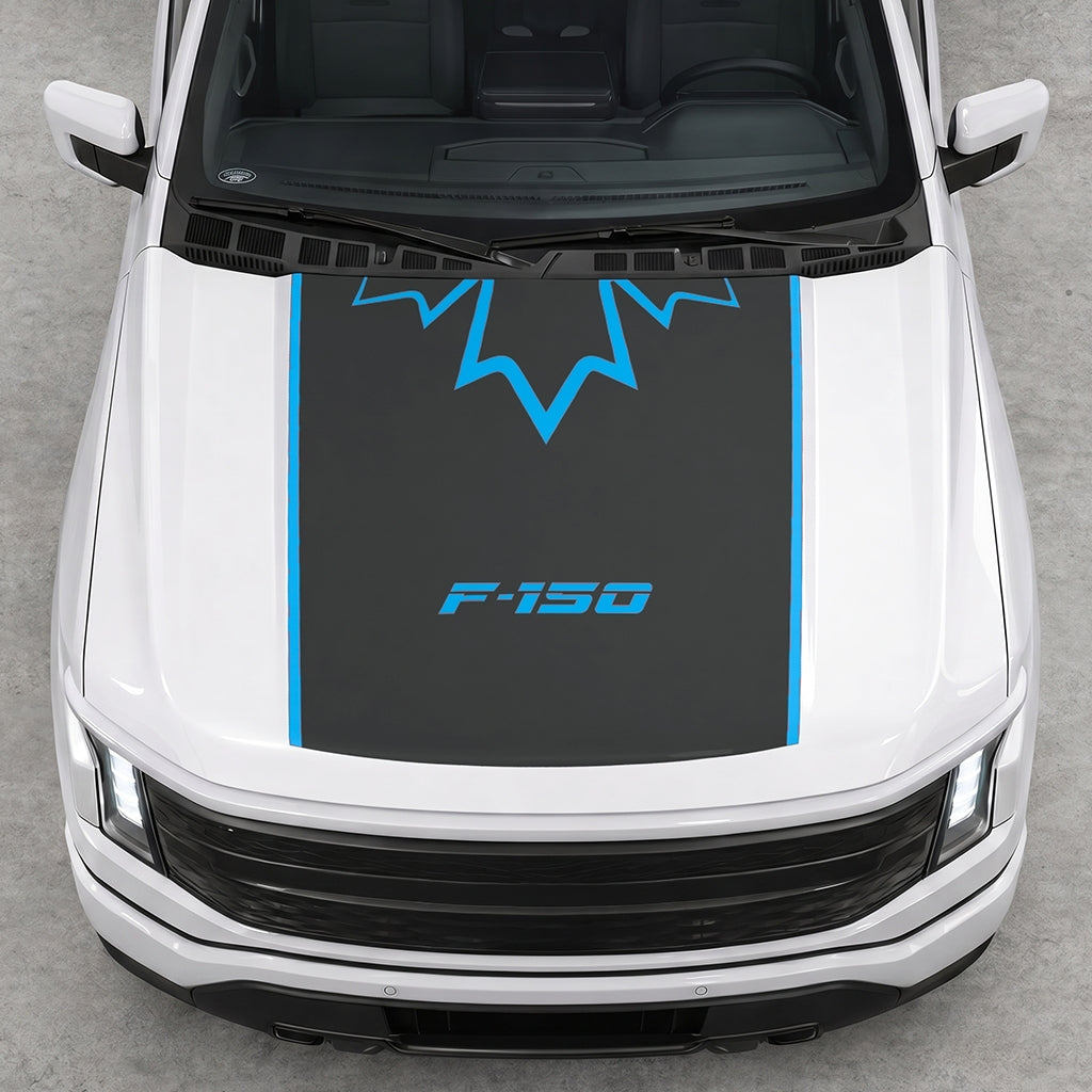 Hood Panel Decal/Sticker - Canada Upper Leaf Graphic Decal Graphic Kit - For Ford F-150 2015-2020 - Premium Vinyl