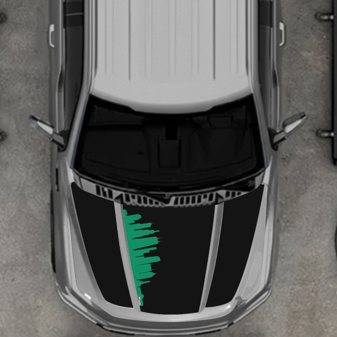 Hood Panel Decal/Sticker - Dubai Graphic Kit - For Ford F-150 2020-2026 - Premium Vinyl