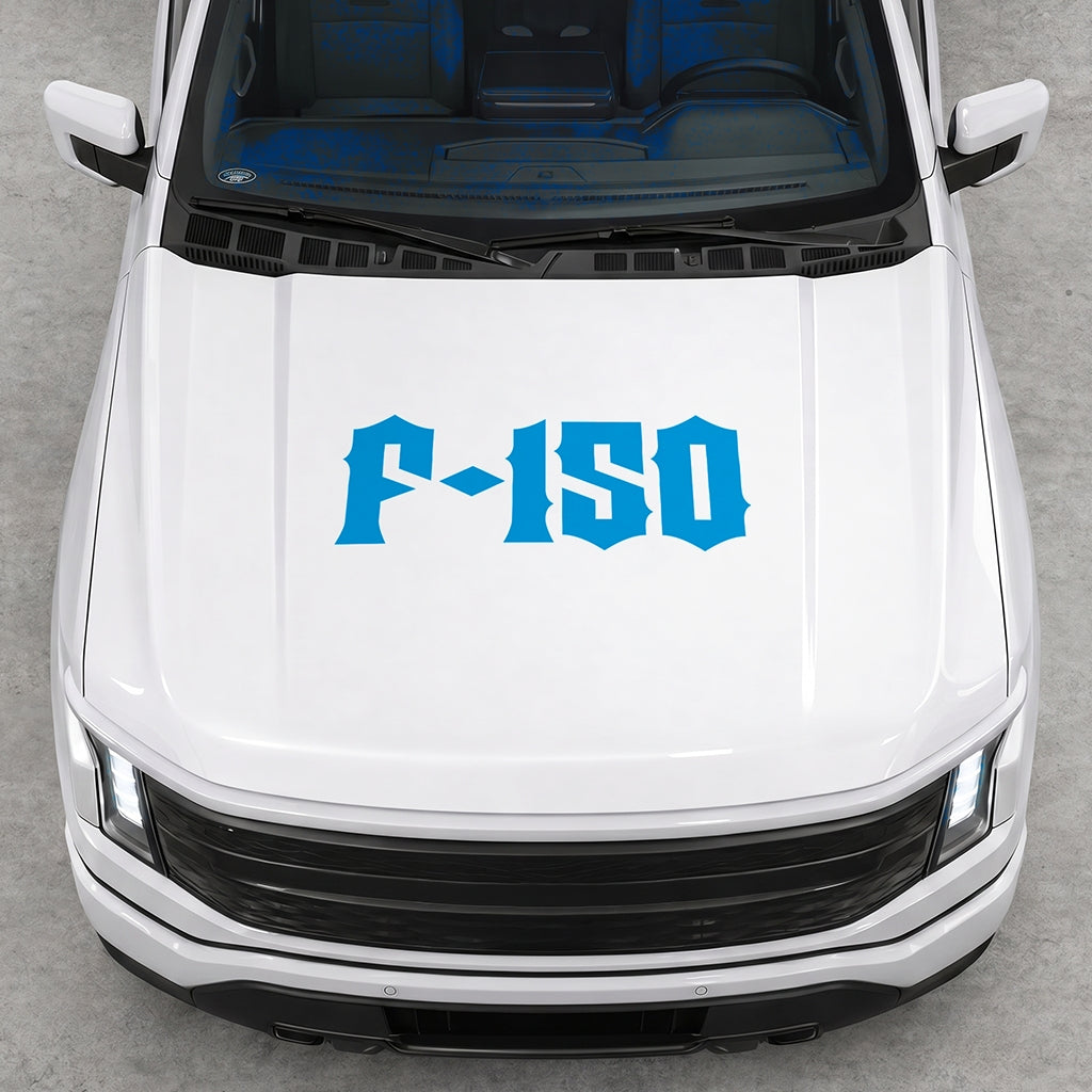 Hood Panel Decal/Sticker - Cut Lightning F150 Graphic Decal Graphic Kit - For FORD F-150 2015-2020 - Premium Vinyl