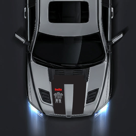 Hood Panel Decal/Sticker - India - Cut Graphic Kit - For Dodge RAM 1500 2019-2025 - Premium Vinyl