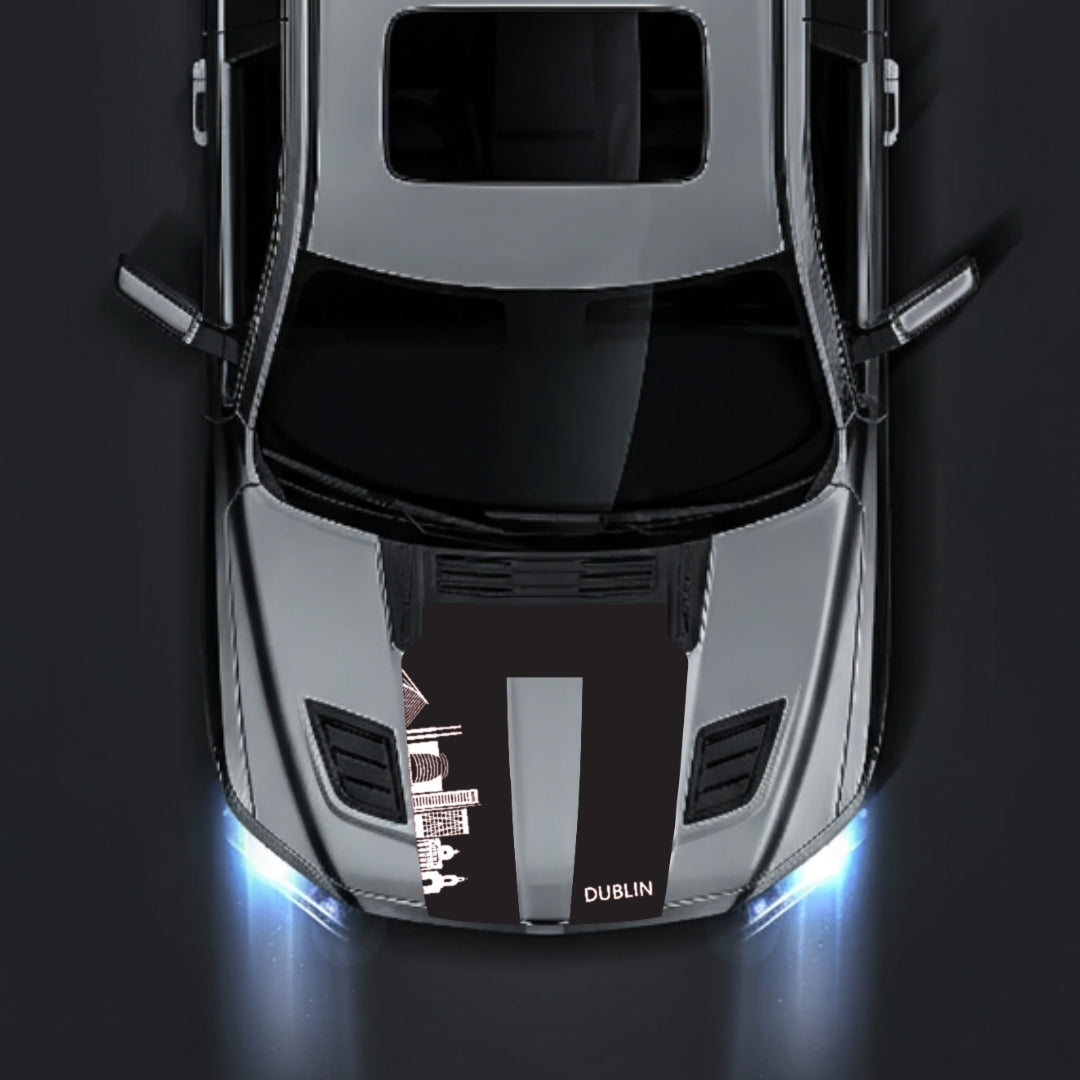 Hood Panel Decal/Sticker - Dublin Skyline Graphic Kit - For Dodge RAM 1500 2019-2025 - Premium Vinyl