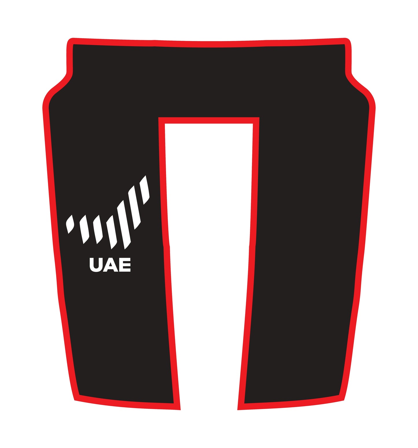 Hood Panel Decal/Sticker - United Arab Emirates - Cut - Border Graphic Kit - For Dodge RAM 1500 2019-2025 - Premium Vinyl