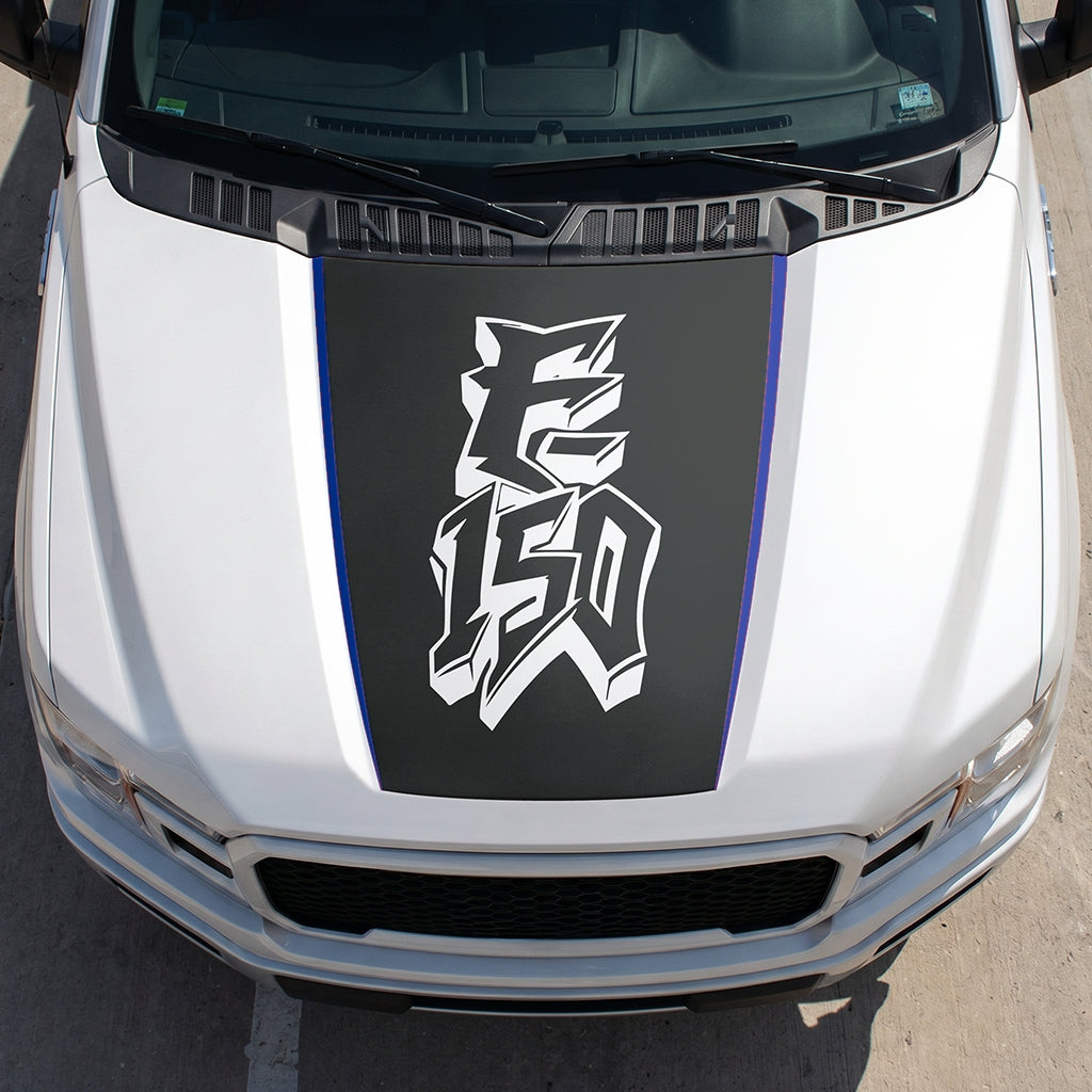 Hood Panel Decal/Sticker - Graffiti Graphic Decal Graphic Kit - For Ford F-150 2015-2020 - Premium Vinyl