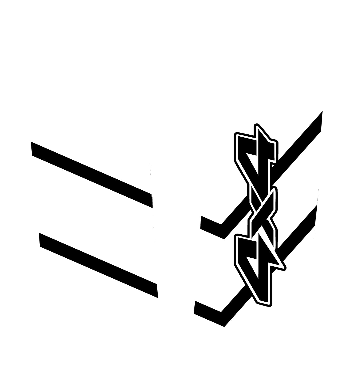 Hood Panel Decal/Sticker - Bold 4x4 Geometric Chevron - Cut Graphic Kit - For Dodge Ram 2019-2025 - Premium Vinyl