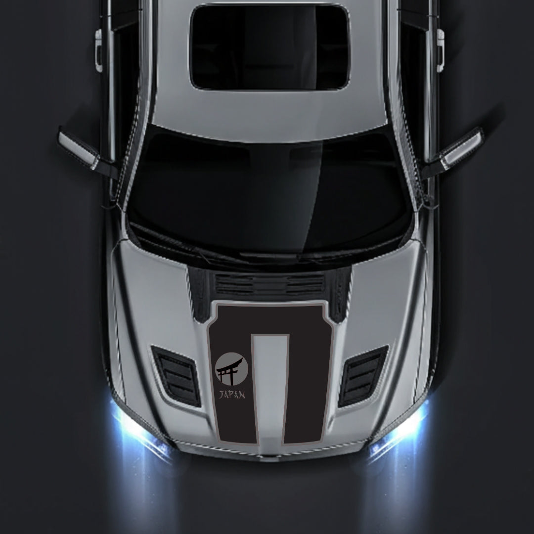 Performance Hood Panel Decal/Sticker - Japan - Border Graphic Kit - For Dodge RAM 1500 2019-2025 - Premium Vinyl