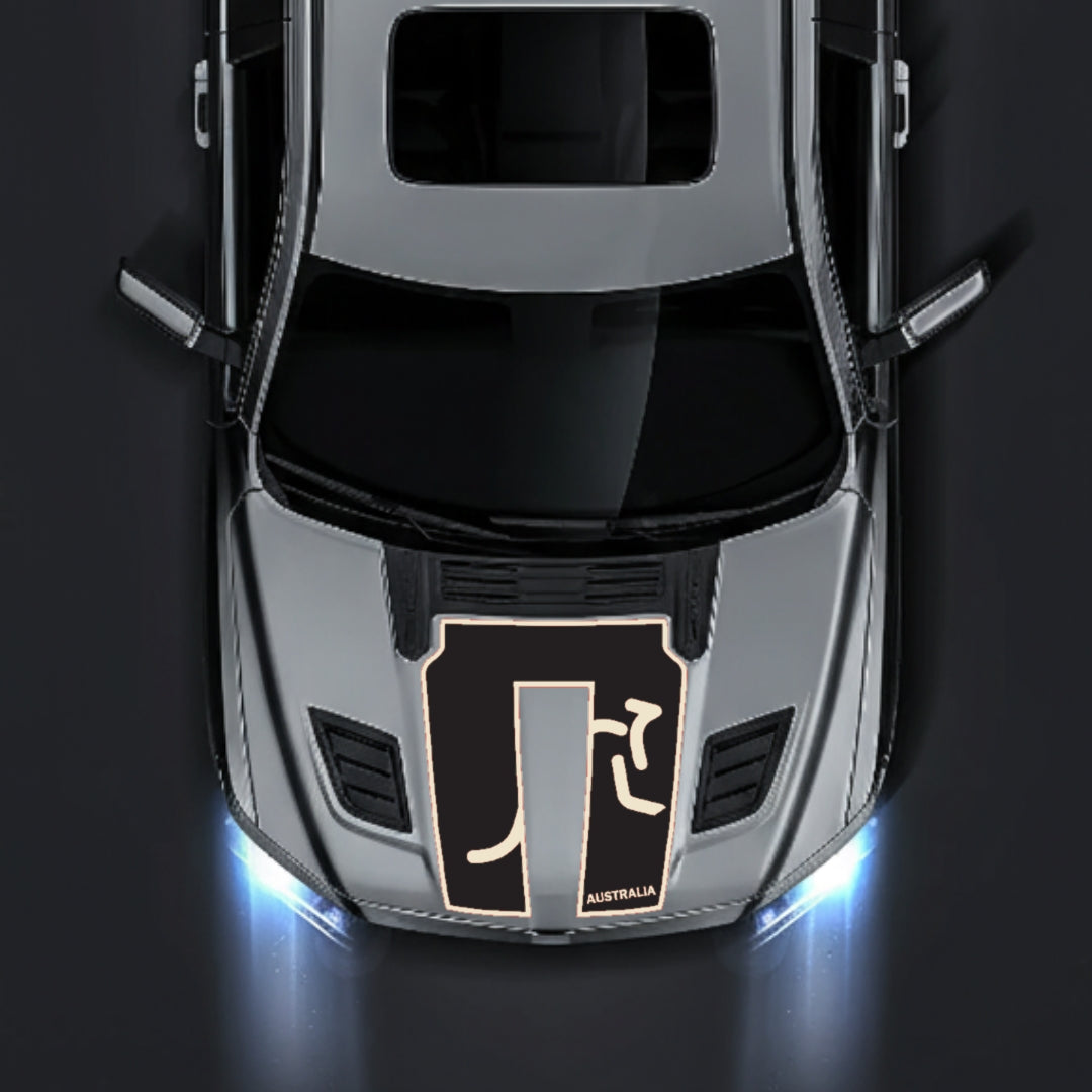 Hood Panel Decal/Sticker - Australia - Border Graphic Kit - For Dodge RAM 1500 2019-2025 - Premium Vinyl