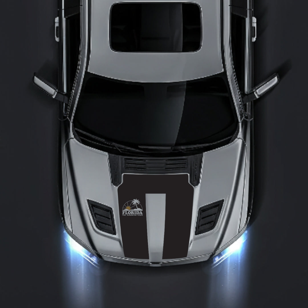 Performance Hood Panel Decal/Sticker - Florida - Cut Graphic Kit - For Dodge RAM 1500 2019-2025 - Premium Vinyl